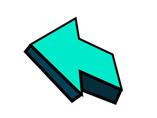 CorelDraw:立体的な矢印のベタ塗り