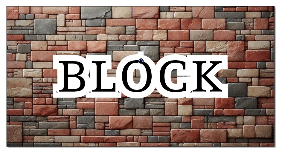 CorelDraw:背景画像をロックする、完成