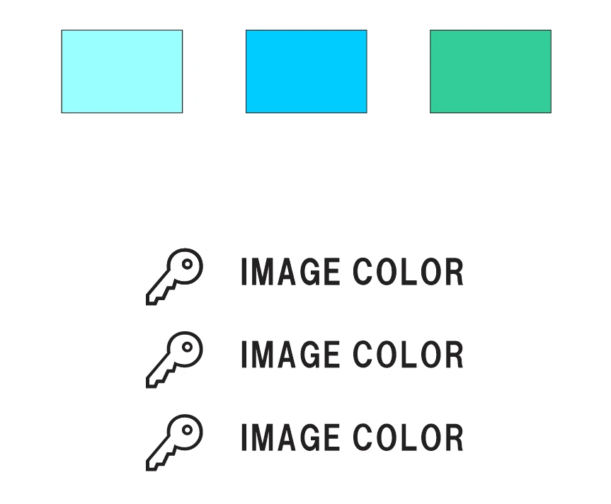 CorelDRAW:カラースタイルを割り当てたいオブジェクトの例