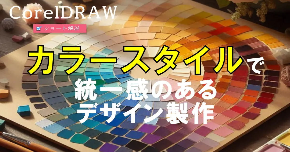 CorelDRAW:カラースタイルで統一感のあるデザイン